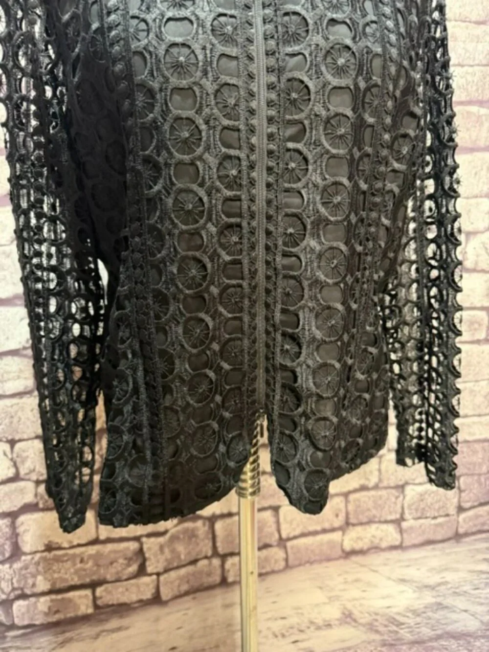 Stera NWT Black Long Sleeve Lace Jacket Size XL